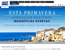 Tablet Screenshot of cityhotels.es