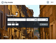 Tablet Screenshot of cityhotels.no